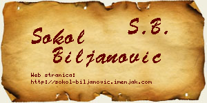 Sokol Biljanović vizit kartica